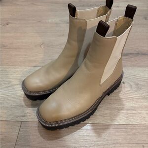 Sam Edelman Tan Leather Chelsea Boots 7.5